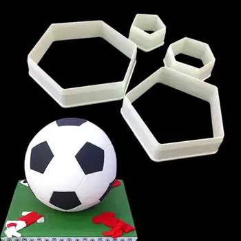 4buc de Fotbal de Acasă Cookie Cutter Fotbal Formă Fondant Cake Decor Accesorii de Bucătărie Mucegai Tort Instrumente Gadget Seturi de Copt Mucegai
