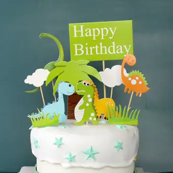 Tema dinozaur Petrecere Tort Fân Băiat Ziua de naștere Petrecere Dinozaur Safari Junglă Petrecerea de Ziua Decor 1 O zi de Naștere Copil de Dus Băiatul