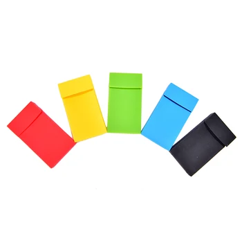 5 Culori Silicon Tabachera De Moda Acoperă Elastice De Silicon Portabil Om Femeile Țigară Capacul Cutiei De Țigară Accesorii
