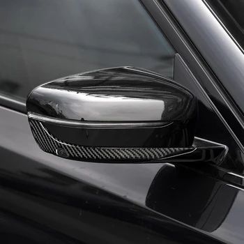 Real Fibra de Carbon Oglinda Retrovizoare Anti-coliziune Benzi Tapiterie RHD Cu Lentilă aparat de Fotografiat pentru BMW G30 G11 5 Seria 7 2016-19 Accesorii