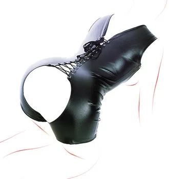 BDSM din Piele Cămașă de forță , Deschide Fundul Crotchless Bodysuit Ham,Sexy Cupless Sutien Robie Set,Jucarii Sexuale Pentru Femei