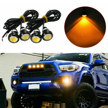 4buc LED Grila Kit de Iluminat Auto Camion Ochi de Vultur de Lumină Pentru SUV Ford SVT Raptor-Stil Universal Amber Masina Grila Kit de Iluminat