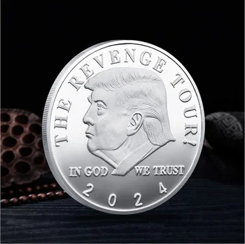 2024 Prezidențiale din SUA Atu Electoral de Aur Duoble Culoare Monedă Comemorativă Moneda Monede de Colecție #5