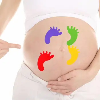 4/10buc Vânzare Fierbinte Pentru femeile gravide therap maternitate recuzita foto autocolante Sarcină foto fotografii burta pictura X2G0