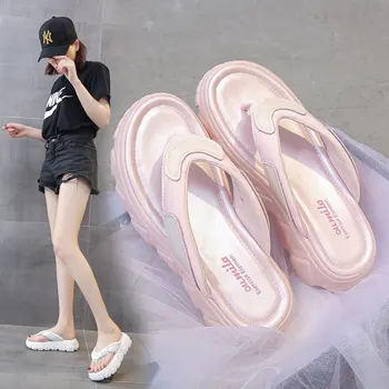 YMT2021 nou flip-flops pentru femei de a purta vara platforma spori papuci de moda confortabil papuci pantofi de plaja