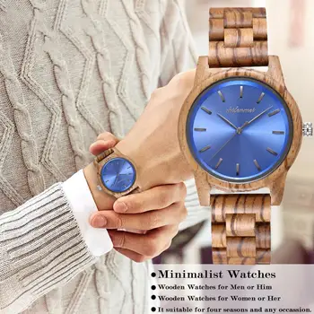Personalizabil Mens Ceasuri Cuarț de Brand de Top de Lux din Lemn Elegant Ceasuri Ceas Militar din Lemn Cadou Ceas de mână de sex Masculin pentru Fiul