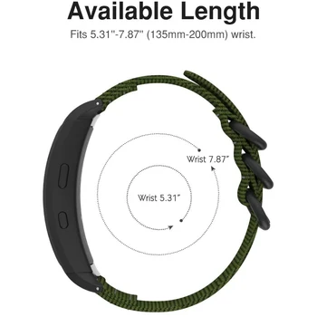 Trupa ceas pentru Samsung Gear Fit 2 / Gear Fit 2 Pro Țesute Nailon Reglabil Curea de schimb Compatibile cu SM-R365 Ceas Inteligent