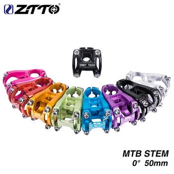 ZTTO Ultralight Biciclete Stem MTB Biciclete Rutier Stem 50mm 31.8 mm Coloană de Înaltă Rezistență CNC din Aliaj de Aluminiu de 0 Grade Ciclism Stem Piese