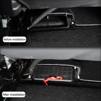 2 BUC/Set Net Sub Scaun Auto Evacuare a Aerului Acoperire Pentru Tesla Model 3 Anti-blocare Praf Spate Aer Condiționat Aerisire