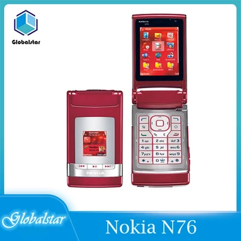 Nokia N76 renovat Original N76 Bluetooth JAVA 2MP Telefon Mobil Deblocat Suport tastatură rusă Renovat Transport Gratuit