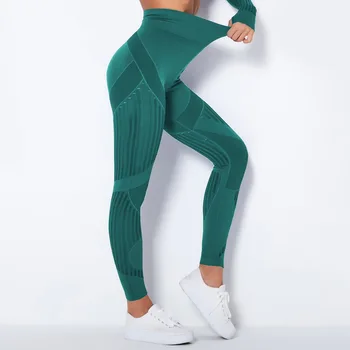Femei Fără Sudură Yoga Set De Fitness, Costume De Sport Sală De Sport Îmbrăcăminte Plasă De Sport De Fitness Talie Mare De Funcționare Jambiere Pantaloni De Antrenament 2021