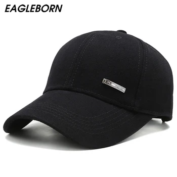 EAGLEBORN Primăvară Noi Pălării Bărbați Simplu Moda Solid Șapcă de Baseball Bumbac Casual Soare Pălărie Neagră Snapback Pălării pentru Bărbați Kpop Pălărie