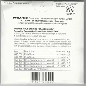 PROFESIONALE OUD SIRURI DE CARACTERE ARABĂ SIRIANĂ TUNING PIRAMIDA OSP-650