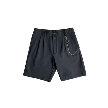 2021 Vara Casual Culoare Solidă Pantaloni Scurți, Cu Un Lanț De Bărbați Pantaloni Scurți De Marfă Supradimensionate Plaja Cargo Pantaloni Scurți Bărbați Streetwear