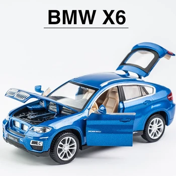 1:32 BMW X6 SUV Aliaj Masina Diecasts & de Jucărie Vehicule de Jucărie Mașină de Metal de Colectie Model de Masina Mare Model de Simulare Jucării Pentru Copii Cadouri