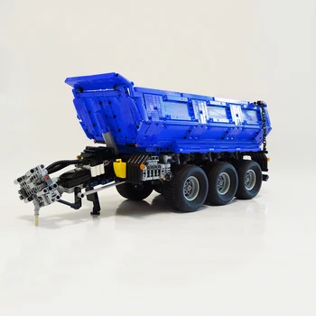 High-tech bloc trailer MOC-8830 este potrivit pentru 42054 tractor, basculante remorcă transport de asamblare jucărie baiat cadou de ziua de nastere