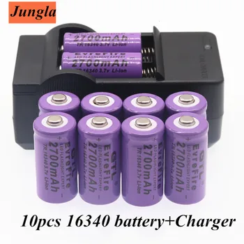 Original Nou 16340 Baterie CR123A 16340 Baterie de 2700mAh 3.7 V Li-ion Baterie Reîncărcabilă+16340Charger