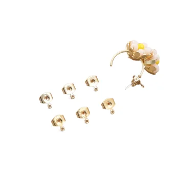 Cupru placat cu 14K veritabile bijuterii de aur, cu inele de agățat inele de dopuri pentru urechi DIY bijuterii lucrate manual de prelucrare accesorii 5pcs