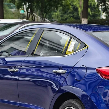 8pcs Styling Auto Pentru Hyundai Elantra Avante AD 2016-2020 Geamul Mașinii Trim Autocolant Coloana din Mijloc Autocolante PVC Accesorii Externe