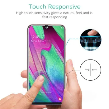 2 În 1 Full Cover Pentru Samsung Galaxy A40 2019 Ecran Protector Transparent Temperat Glas 40 40a 5.9 Inch Set SM-A405FN/DS
