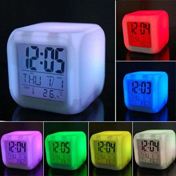 Băieți Și Fete, Ceas Deșteptător Ușor Pentru a Seta Display Mare Portabile Ceas de Noapte LED-uri Ceas de Noapte cel Mai bun Cadou Pentru Copii D1