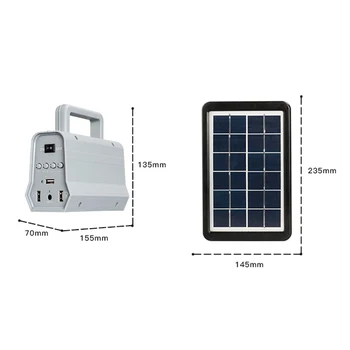 DUS Solar Panou Putere Generator Kit Difuzor Bluetooth USB Încărcător de Sistem Home + 2 Becuri cu LED-uri de Iluminat în aer liber Smartphone-ul de Încărcare