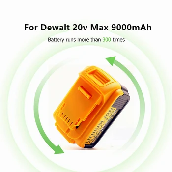 Aleaivy 18V 20V 9.0 Ah MAX XRBattery Instrument de Putere de Înlocuire pentru DeWalt DCB184 DCB181 DCB182 DCB200 DCB205 18Volt 20V Volt Baterie