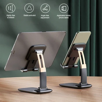 Suport de telefon Stand pentru iPad iPhone Xiaomi Samsung Metal Suport de Telefon Mobil Pliabil Telefon Stand Universal Birou Soclului