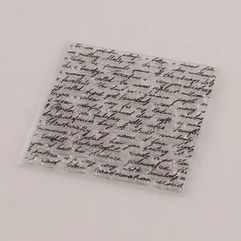 Text Fundal Transparent Clar Cauciuc Foaie de Timbru se Agață Scrapbooking Album Foto Carte de Hârtie DIY Meșteșug
