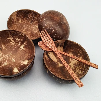 Pur de cocos natural superb artizanale rafinate obiecte de artizanat uz casnic, tacamuri furculita set de lingura de salata de fructe bol de ramen.