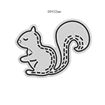 Noi 2021 Cusute Squirrel Animale de Tăiere de Metal Moare pentru DIY Scrapbooking și Luare de Card Decorative Relief Ambarcațiuni Fără Timbre