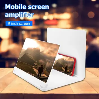 9 inch Ecran de Telefon Mobil Lupa Plexiglas Mdf Suport Desktop Smartphone Film Video HD Amplificarea Proiector Sta
