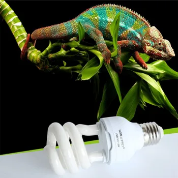 Reptile UVB 5.0 10.0 Lampă Bec Pentru Turtle Șopârlă, Șarpe-Iguanele Căldură Calciu Bec Lampa de Economisire a Energiei Lumina Reptile E27
