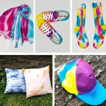 Material Textil cu Un pas Tie-dye Kit 5 Culori Diy de Proiectare în condiții de Siguranță Coloranți Lichid Colorant Vopsea de Cerneală de Difuzie Rășină