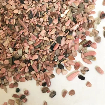 Piatră prețioasă naturale pietriș roz, rodonit chips-uri cristale pietre de vindecare pentru decor gradina