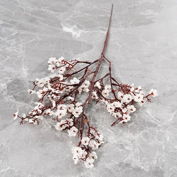 Albe Flori Artificiale Flori de Cires Gypsophila Fals Plante DIY Buchet de Mireasa Vaze pentru Decor Acasă Faux Ramură Crăciun