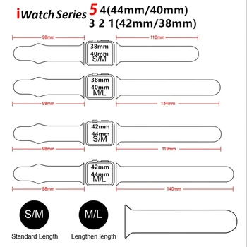 Curea din silicon Pentru Apple Watch band 44mm 40mm 38mm 42mm curea de Cauciuc smartwatch Sport brățară pentru iWatch serie 3 4 5 6 se curea