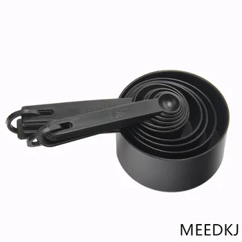 10buc negru zece-o bucata de plastic de măsurare, lingură de măsurare ceașcă de bicarbonat de cântărire mini scară de copt cafea lingura de ceai de bucătărie gadget