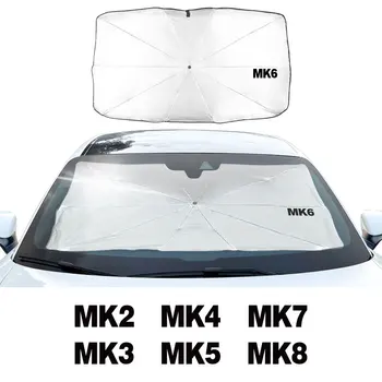 Vara Parbriz Auto Umbrele de soare Ferestrei din Față, ochelari de Soare Acoperi Umbrela Pentru VW Golf MK2 MK3 MK4 MK5 MK6 MK7 MK8 Accesorii Auto