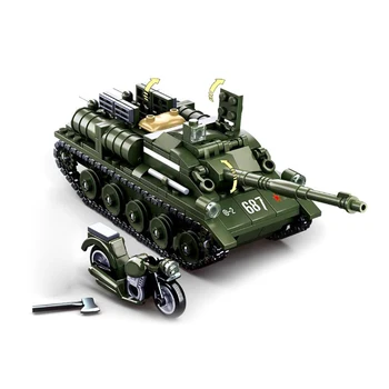 Mailackers Tanc WW2 Militare Adversitate Renaștere SU-85 Distrugător Blocuri Militare Model de Mașină Cărămizi Jucarii Pentru Copii