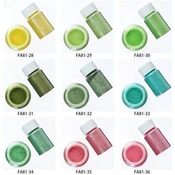 Naturale Pudră de Mică - Perla - 10g pe Sticla - Pudră de Mică, 54 Culori Perla Pulbere de Rășină în Sticlă, Pigment Consumabile pentru Vopsea/Săpun