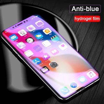 Hidrogel Film Pentru iphone XR X XS Max 7 8 6 6S Plus Moale TPU Nano Anti Blue Light Acoperire Completă Garda de Ecran
