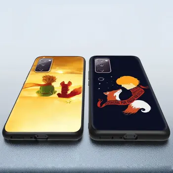 Micul Print Si Vulpea Acoperire pentru Samsung Galaxy S20 S21 FE Nota 20, Ultra S10 Lite S9 Plus S8 S10e Telefon Mobil Caz Coque