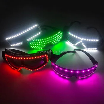 2020 Nou stil multi-funcție LED Intermitent ochelari de soare Noaptea minge de sex Masculin Ochelari de cal Eyewears Pentru Disco,DJ,Petrecere,spectacol de Muzică elemente de recuzită