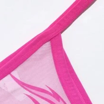 Femei G-String Roz Flacără de Imprimare Chiloți String Tanga pentru Femei, Costume de baie, Fund Sexy, Lenjerie Erotica de Moda Plajă Bikini