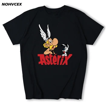 Asterix Și Obelix Bărbați Moda De Vara T-Shirt Tee De Sex Masculin Confortabil Băiat De Top Tricouri Casual