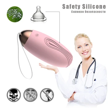 Inseriabil Vibratoare ou Vaginal masaj G-spot Stimulator USB de încărcare de la Distanță de Control 10 viteze Vibratoare Jucarii Sexuale Femei