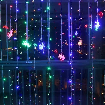 220V 3mX1m 120Leds Crăciun Ghirlanda LED-uri Cortina Sloi de gheață Șir Lumina Interioară Picătură a CONDUS Partidul Grădină Scenă în aer liber Decorative de Lumină