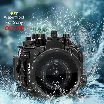 Seafrogs 40m/130ft aparat de Fotografiat Subacvatic Locuințe Caz Pentru Sony A7 III A7R III A7M3, rezistent la apa Caz w/Fisheye Flash Pompa de Vid ETC