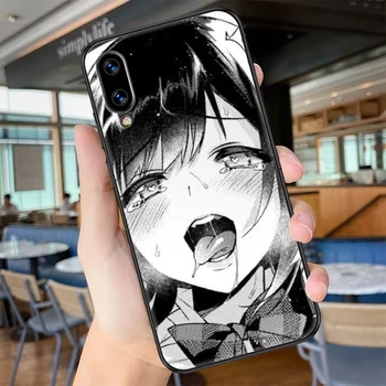 Hentai Anime Fată cazul în care Telefonul Pentru Huawei Honor 6 7 8 9 10 10 20 O C X Lite Pro Joace negru pictura coque destul de bara coperta
